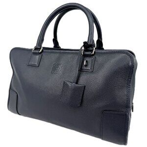 Loewe Amazona 36 Handbag Navy Blue